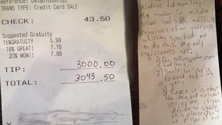 Waitress Gets $3,000 Tip, Joins Real-Life Pay It Forward Chain